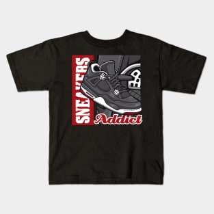 AJ 4 Retro Bred Sneaker Kids T-Shirt